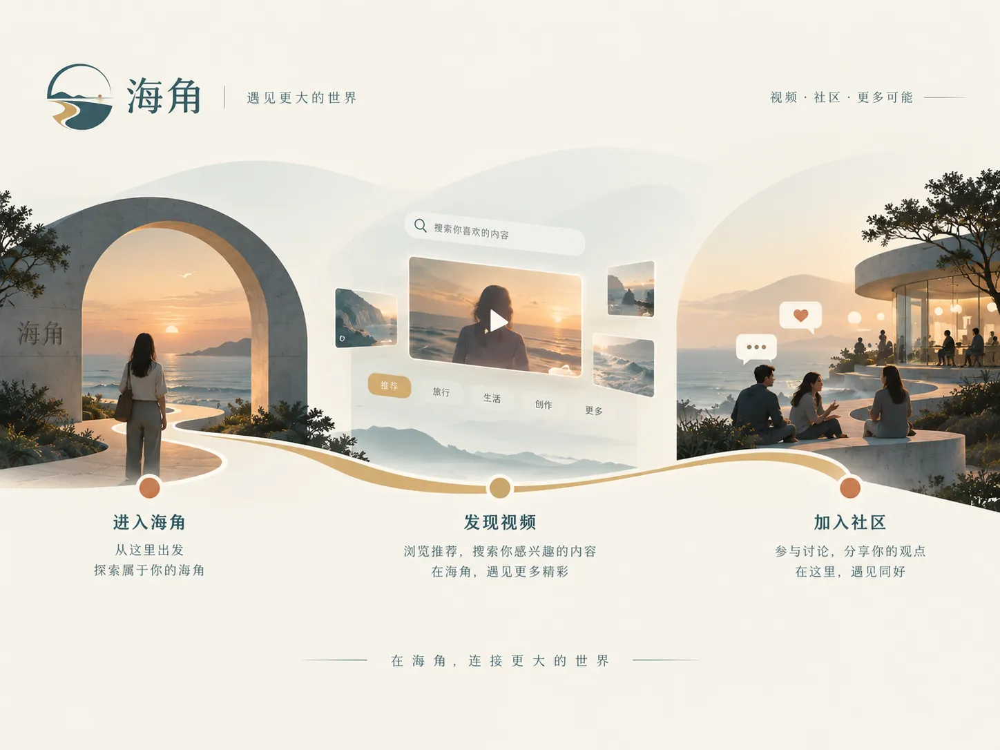 连续浏览视频内容的阅读场景
